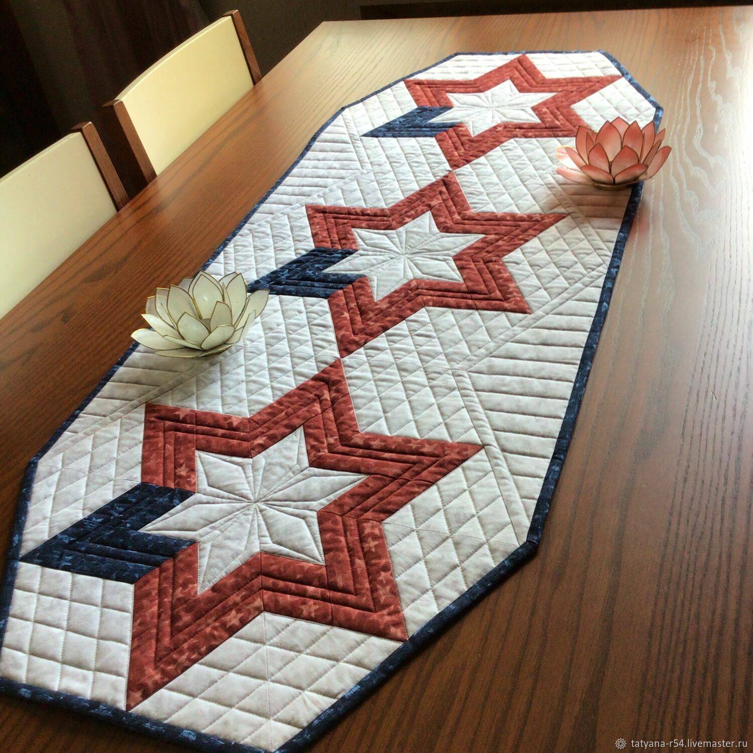 Декоративные салфетки: Салфетки: Салфетка на стол/ комод ЗВЁЗДЫ купить ...