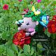 Handmade toys. Butterfly! Collection ' Flower hedgehogs!'. Amigurumi dolls and toys. Cross stitch and beads!. My Livemaster. Фото №4