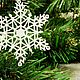 SNOWFLAKE on the tree lace, embroidered. Christmas decorations. loved patchwork. My Livemaster. Фото №6