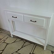 Для дома и интерьера handmade. Livemaster - original item Console table with drawers Minnesota white. Handmade.