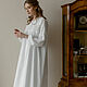 Veronika home kaftan made of cambric and lace. Nightdress. Delicate Clothing Store (Daria). My Livemaster. Фото №4