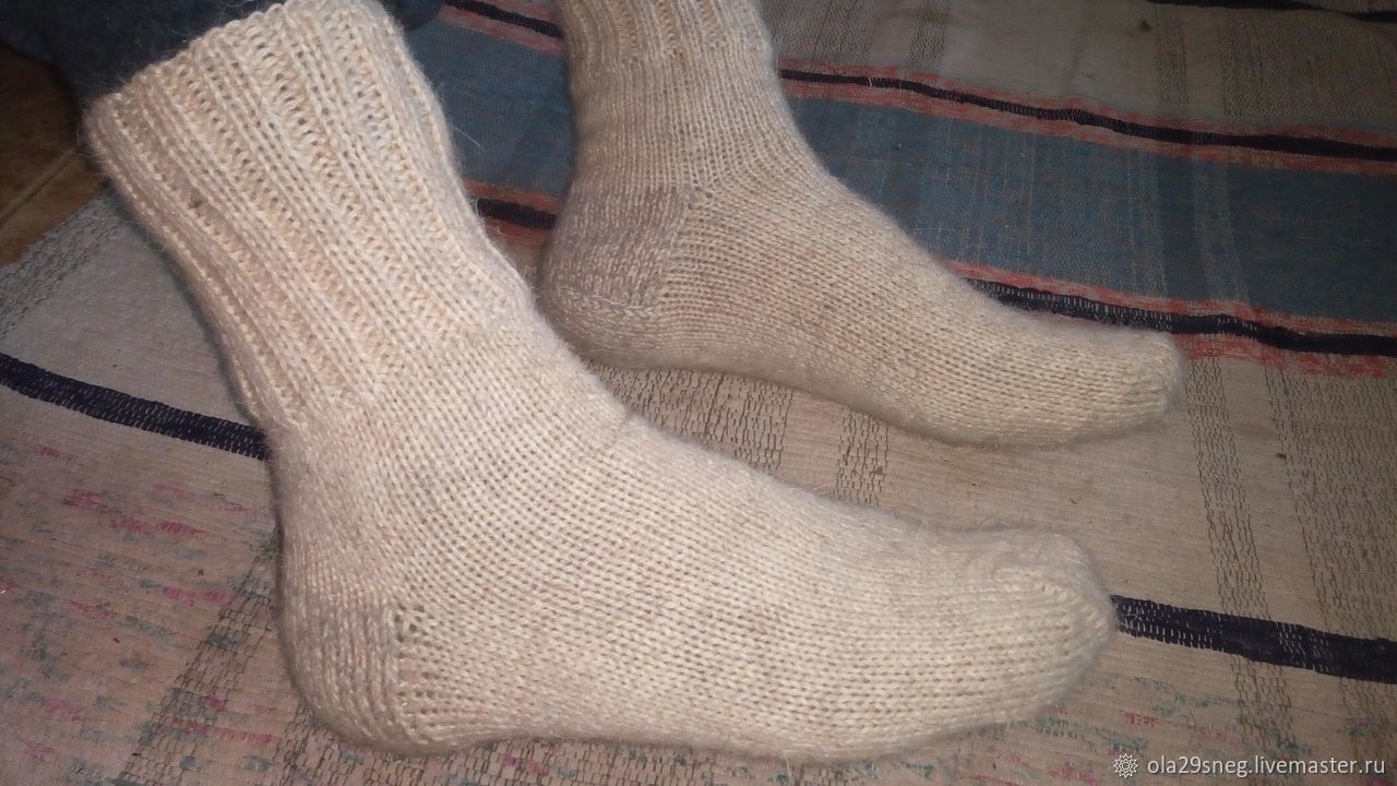 Шерстяные носки из овечьей шерсти, Носки, Сарапул,  Фото №1