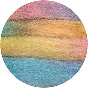 Материалы для творчества handmade. Livemaster - original item Austria. Merino Space rainbow 24 MD. Germany.Wool for felting. Handmade.