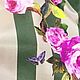 La tela: Rayas de seda natural y rosas. Fabric. AVS -dressshop. Ярмарка Мастеров.  Фото №4