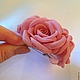 брошь из нежных розовых роз оригинальное украшение цветы из ткани бледно-розовые розы брошь из шести роз необычная брошь подарок на любой случай для выпускного бала подарок девушке выпускной вечер