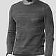 100%linen Men's grunge jumper. Mens jumpers. Exclusive linen jersey from Elena. My Livemaster. Фото №4