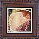 Pintura al óleo 37*37 *  cm, 'danaya' Gustav Klimt. una copia de la, Pictures, Moscow,  Фото №1