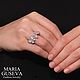 Кольцо Two Butterfly серебро 925 пробы в инкрустации фианитов. Кольца. MARIA GUSEVA Fashion Jewelry. Интернет-магазин Ярмарка Мастеров.  Фото №2