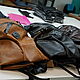 Backpack buffalo leather chocolate. Backpacks. Lollypie - Modiste Cat. My Livemaster. Фото №6