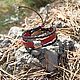 Red Line Leather Bracelet with Weave and Bead. Cuff bracelet. Tatiana (Leather bracelets). My Livemaster. Фото №4