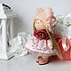 Подарок девушке. Кукла интерьерная мишка в пудрово- розовом цвете. Интерьерная кукла. Кукольный Дом (Рукоделие). Ярмарка Мастеров.  Фото №4
