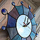 Витражные часы"Мерцание звезды ", Часы классические, Омск,  Фото №1