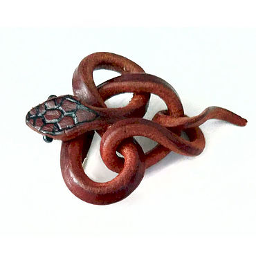 Брошь-булавка на одежду Змейка со вставкой гематита. Значек Snake.. . Украшения ручной работы - Ярмарка Мастеров Украшения ручной работы. Ярмарка Мастеров - ручная работа Брошь-булавка на одежду Змейка со вставкой гематита. Значек Snake.. Handmade.