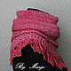 Snood/shirt front knitted wool with lace. Scarves. By Margo. Online shopping on My Livemaster.  Фото №2