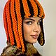 Заказать Шапка-парик зимняя «КАРЕ КЛЕОПАТРЫ». Анна Лесникова      Les accessoires. Ярмарка Мастеров. . Шапки Фото №3