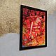Nude painting 40 by 30 cm erotic painting orange painting. Pictures. paintmart (oikos). My Livemaster. Фото №4