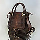 Order Bag made of Python leather MARCIE. Exotic Workshop Python Fashion. Livemaster. . Classic Bag Фото №3