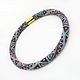 Order Necklace-harness made of Japanese beads Mosaic. biser-Mily. Livemaster. . Necklace Фото №3