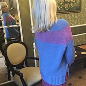 Одежда handmade. Livemaster - original item Contrast Stripe Sweater. Handmade.