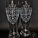 CSKA. A couple of beer glasses. Wine Glasses. ArtGraving. Online shopping on My Livemaster.  Фото №2