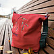 Canvas crossbody bag with designer Botanical embroidery, Crossbody bag, Moscow,  Фото №1