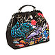 Medium bag ' Cheshire Embroidery on a branch'. Valise. Pelle Volare. My Livemaster. Фото №4