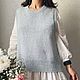 Вязаный жилет. Жилеты. MY FLOWER KNITTING. Ярмарка Мастеров.  Фото №4