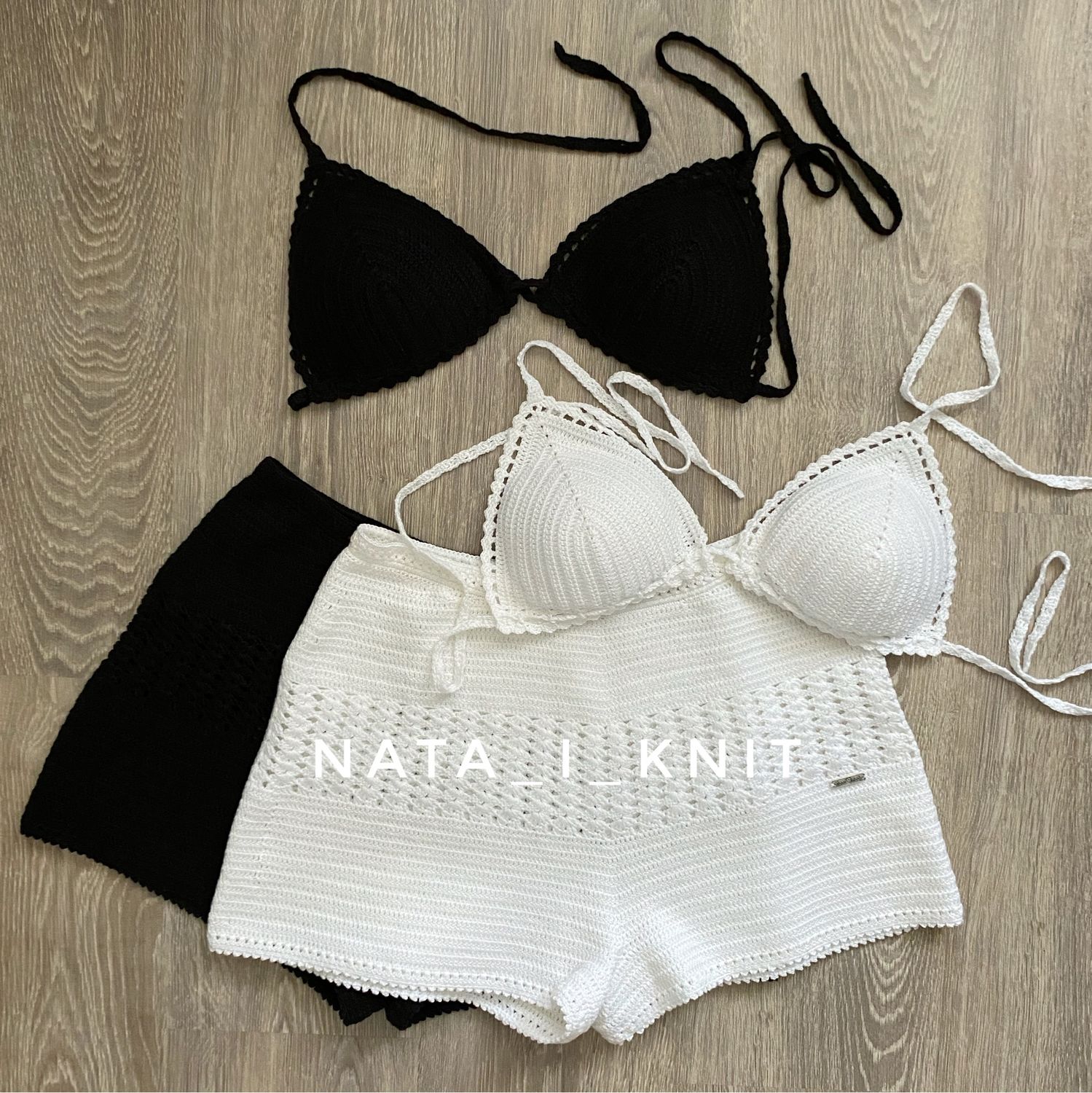 Вязаный комплект (шорты и топ) “Comfort” – заказать на Ярмарке Мастеров ...