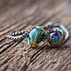 Beads on the 'Mystical emerald' bracelet.'. Bead bracelet. glassquaill. Online shopping on My Livemaster.  Фото №2