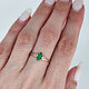 Кольцо золотое с изумрудом и бериллами. Кольца. Ангелика (demantoid). Ярмарка Мастеров.  Фото №5