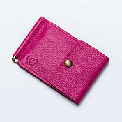 Сумки и аксессуары handmade. Livemaster - original item Women`s wallet genuine leather with clip. Handmade.