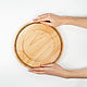 Flat plate made of Cedar from the 'PANADA' series 270 mm. T168. Dinnerware Sets. ART OF SIBERIA. My Livemaster. Фото №4