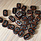Scandinavian runes (yatoba with black fill). Runes. SilverWood Workshop. Online shopping on My Livemaster.  Фото №2
