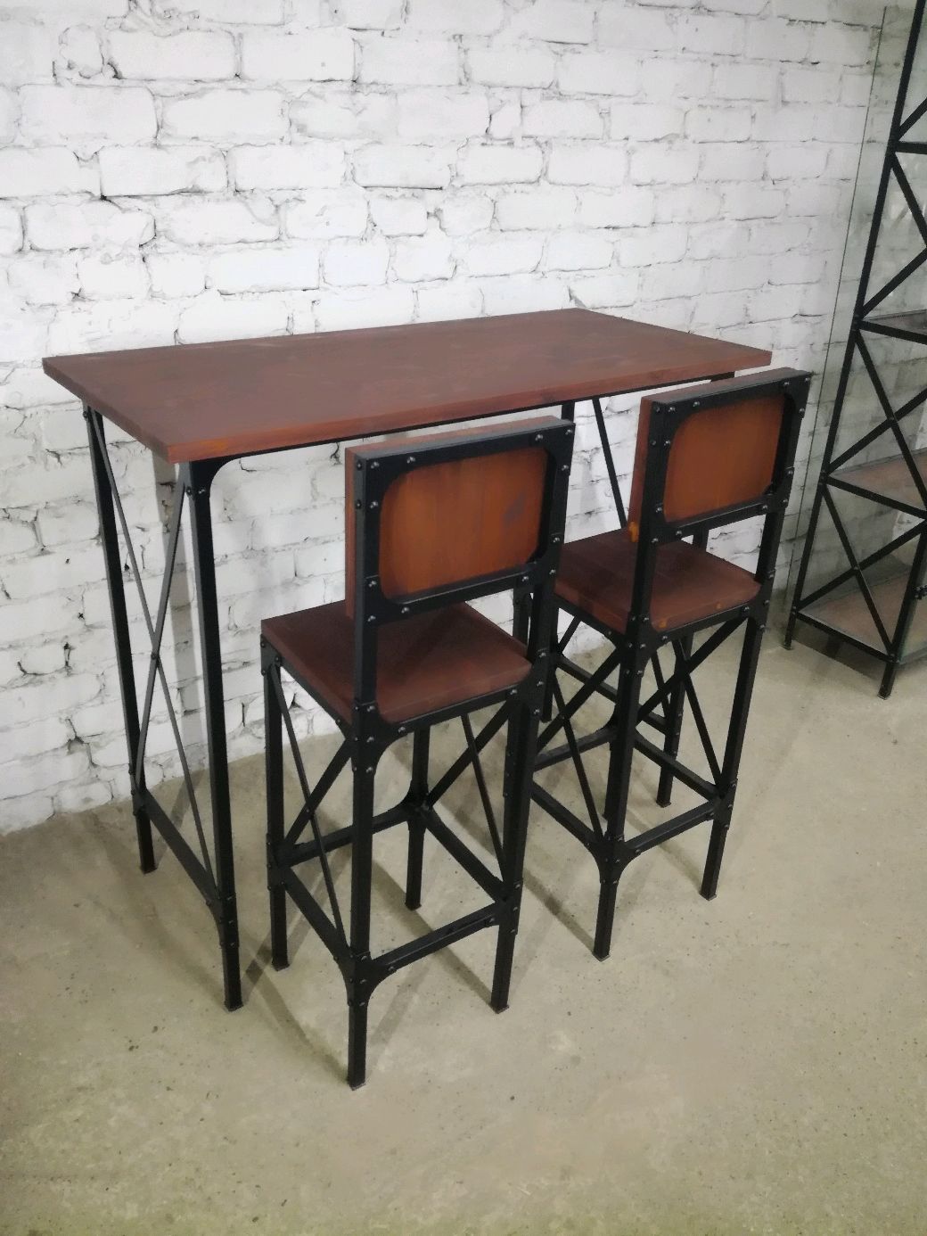 Лофт стол и стулья в индустриально-винтажном лофт стиле в интернет ...