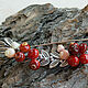 Brooch-pin 'Lingonberry' large, Brooches, St. Petersburg,  Фото №1