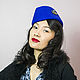 Cap hat 'Royal blue', Hats1, Moscow,  Фото №1