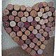 Wine heart (panel of wine corks), Composition, St. Petersburg,  Фото №1