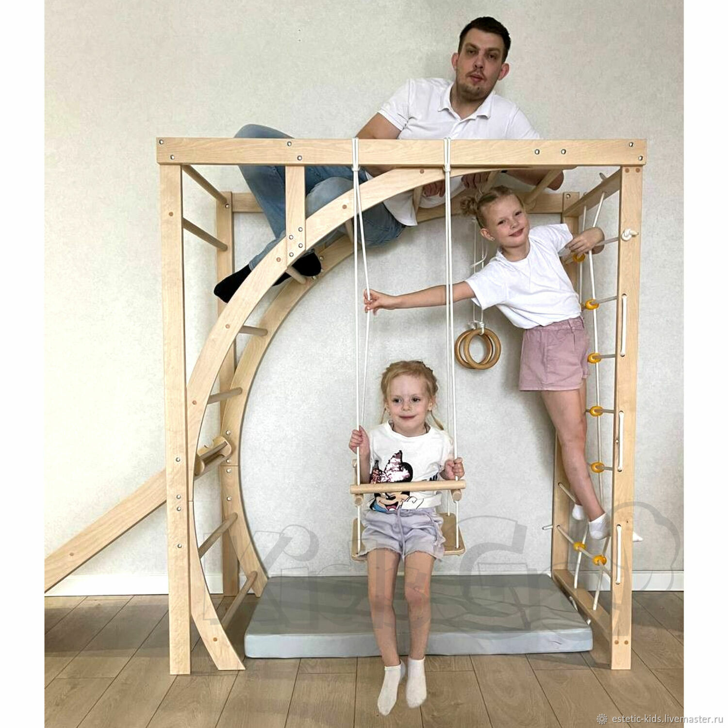 Детский спорткомплекс из дерева "РаДуга" – купить на Ярмарке Мастеров ...