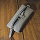 Ama de llaves con cremallera de cuero gris, Housekeeper, Volzhsky,  Фото №1