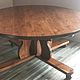 Order TABLES: Large round solid wood table with a second rotating table top. Joinery in Altai. Livemaster. . Tables Фото №3