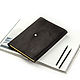 A4 leather notebook with magnetic button made of genuine leather, Notebooks, Moscow,  Фото №1