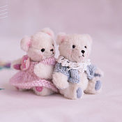 Куклы и игрушки handmade. Livemaster - original item mini Teddy Bears. Zosia and Osia (7cm).. Handmade.