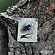 Order Pendant silver pendant Bird on a branch, garnet. dikoobraz. Livemaster. . Pendants Фото №3