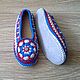 Knitted Slippers Rossiyanka leather sole, Slippers, Moscow,  Фото №1