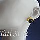 Заказать Серьги-пусеты с черным жемчугом ,,LADYBUG,,. Tati Style. Ярмарка Мастеров. . Серьги-пусеты Фото №3