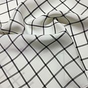 Блузочный креп, белый, ткани италии