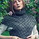 Knit Woollen Snood "Grey Celtic". Swimwear. DaraFolk (DaraFolk). My Livemaster. Фото №4