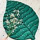Коврик лист плед в скандинавском стиле зеленый, Ковры для дома, Сергиев Посад,  Фото №1