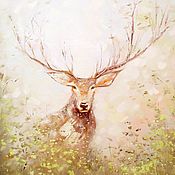 Картины и панно handmade. Livemaster - original item Woodland Deer. Handmade.
