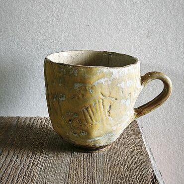 Посуда ручной работы. Ярмарка Мастеров - ручная работа Чашка Петроглифы. Handmade.